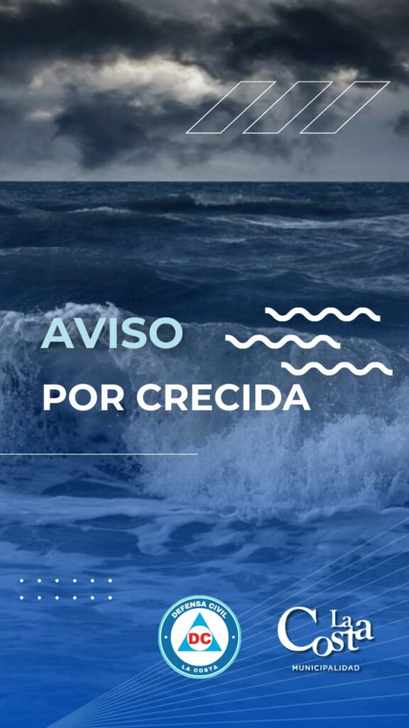 AVISO POR CRECIDA NRO. 3 DE LA COSTA ATLÁNTICA BONAERENSE