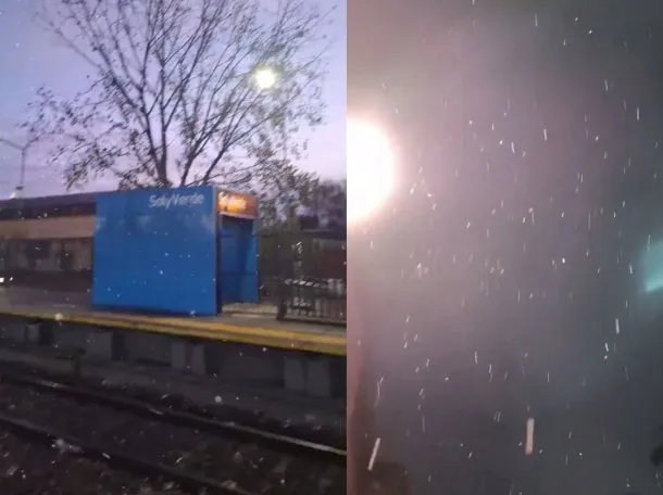 LA NIEVE SORPRENDIÓ A LA PROVINCIA DE BUENOS AIRES: POSTALES ÚNICAS DEL FENÓMENO INVERNAL