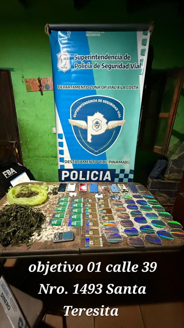 DESARTICULAN RED DE FALSIFICACIÓN DE CERTIFICADOS VTV Y TENENCIA DE ESTUPEFACIENTES EN EL PARTIDO DE LA COSTA
