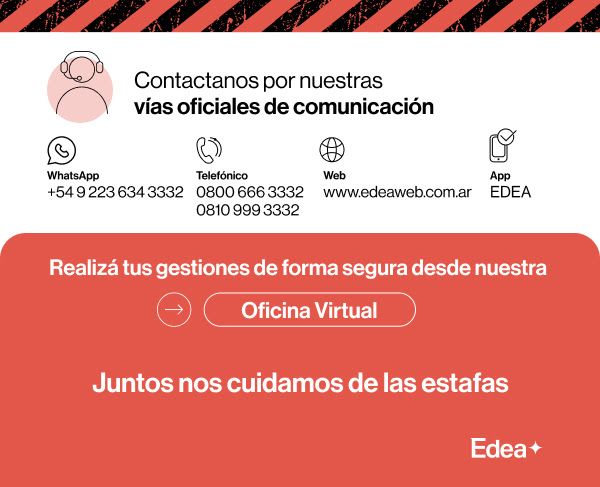 ESTAFAS EN NOMBRE DE EDEA: LA EMPRESA BRINDA RECOMENDACIONES PARA IDENTIFICAR EL FRAUDE Y NO CAER EN LA TRAMPA