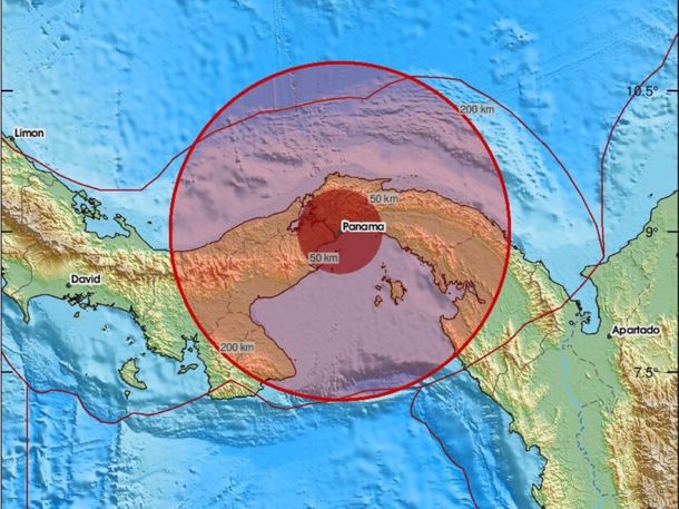 UN TERREMOTO DE MAGNITUD 7,6 SACUDIÓ A PANAMÁ: TAMBIÉN SE SINTIÓ EN COLOMBIA
